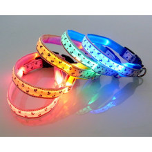 Venta caliente de calidad led usb collares de perro recargables